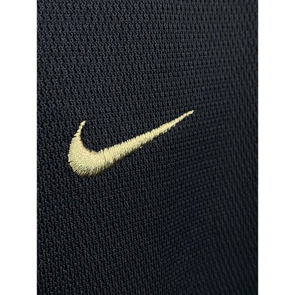 Vintage Silver Tag Nike T Shirt Size L Navy Blue Check Logo Essentials Tee Y2K - Picture 6 of 8